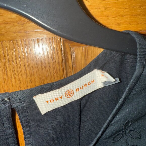 Tory Burch Mariana Top, Black Eyelet, XL - Picture 5 of 5